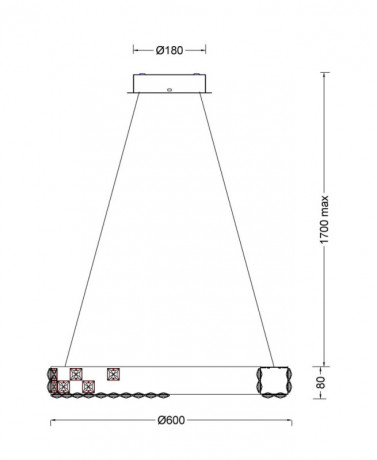 Подвесная люстра Fluorite FL1148-6P