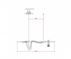 Люстра на штанге Kink Light 08039-120A,19