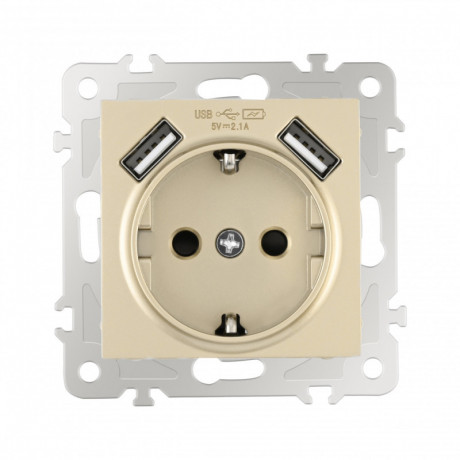 Розетка Arte Milano 206.47-1.shampan