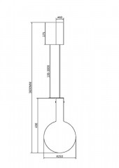 Подвесной светильник Maytoni MOD182PL-L6W3K