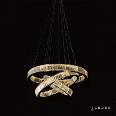 Подвесная люстра iLedex 10920P/3-70W-3000K (8/6/4) GL-CL