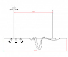 Люстра на штанге Kink Light 08039-180A,19