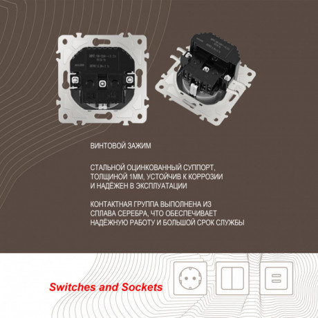 Розетка Arte Milano 206.47-1.silver