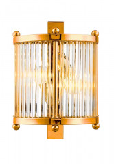 Бра Crystal Lux TADEO AP2 GOLD/TRANSPARENTE