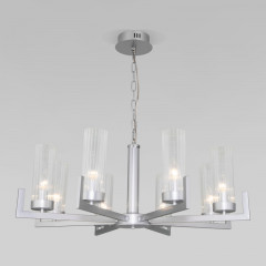 Подвесная люстра Eurosvet 60133/8 серебро