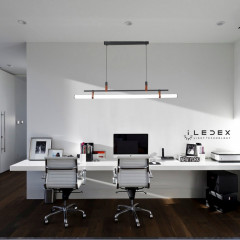 Подвесной светильник iLedex 9498P-32W-3000K BK-BR-WH