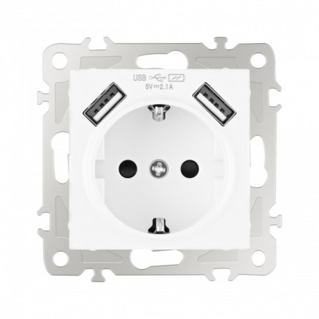 Розетка Arte Milano 206.47-1.white