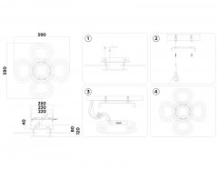 Накладная люстра Ambrella Light FA8925