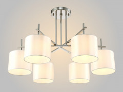 Люстра на штанге Crystal Lux SERGIO PL6 NICKEL