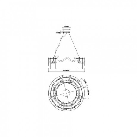 Подвесная люстра Vele Luce VL3294P08