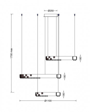 Подвесная люстра Fluorite FL1106-30P