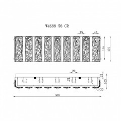 Бра iLamp W4688-58 CR