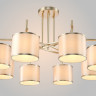 Люстра на штанге Crystal Lux SERGIO PL8 GOLD
