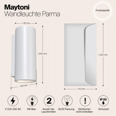 Бра Maytoni Technical C191-WL-02-W