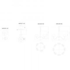 Подвесная люстра ARTE Lamp A4012LM-8CC