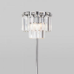 Торшер Eurosvet 01137/3 хром/прозрачный хрусталь Strotskis