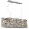 Подвесная люстра Crystal Lux LIRICA SP10 L900 CHROME/GOLD-TRANSPARENT