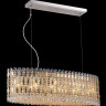 Подвесная люстра Crystal Lux LIRICA SP10 L900 CHROME/GOLD-TRANSPARENT