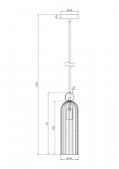 Подвесной светильник Maytoni MOD302PL-01W