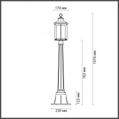 Садово-парковый светильник Odeon Light 4961/1F