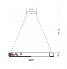 Подвесная люстра Fluorite FL1106-8P