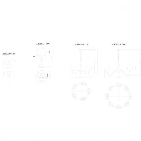 Настольная лампа ARTE Lamp A4012LT-1CC