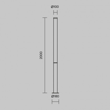 Садово-парковый светильник Maytoni O041FL-L100B3K