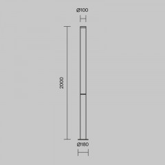 Садово-парковый светильник Maytoni O041FL-L100B3K