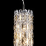 Подвесная люстра Crystal Lux LIRICA SP3 CHROME/GOLD-TRANSPARENT