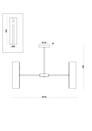 Люстра на штанге Freya FR5368CL-14BS