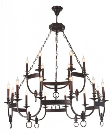 Подвесная люстра Crystal Lux SUERTE BROWN SP12+6