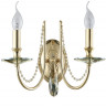 Бра Crystal Lux VICTORIA AP2 GOLD/AMBER