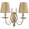 Бра Crystal Lux VICTORIA AP2 GOLD/AMBER