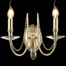 Бра Crystal Lux VICTORIA AP2 GOLD/AMBER