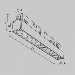 Светильник на шине Maytoni Technical TR031-2-12W2.7K-B