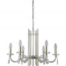 Подвесная люстра Crystal Lux AURELIO SP6 GOLD+CHROME/TRANSPARENT