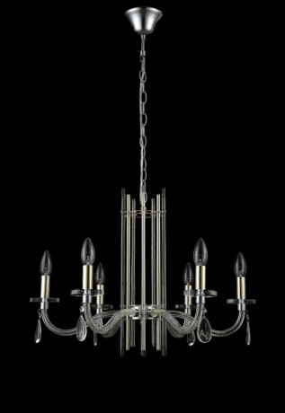 Подвесная люстра Crystal Lux AURELIO SP6 GOLD+CHROME/TRANSPARENT