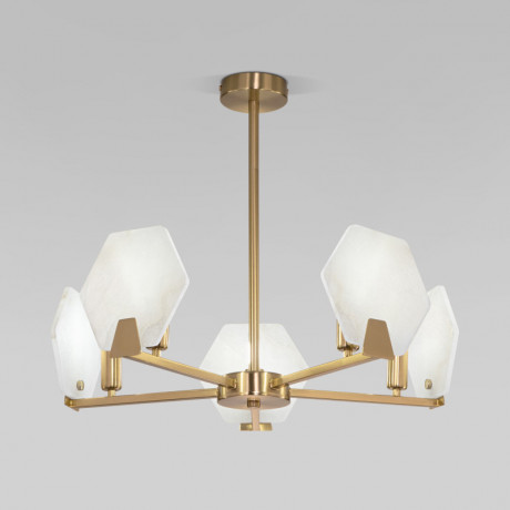 Люстра на штанге Eurosvet 60158/5 латунь