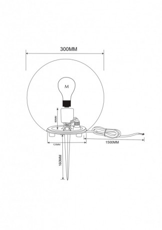 Садово-парковый светильник Maytoni O594FL-01W