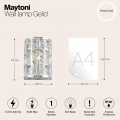 Бра Maytoni MOD184-WL-01-CH