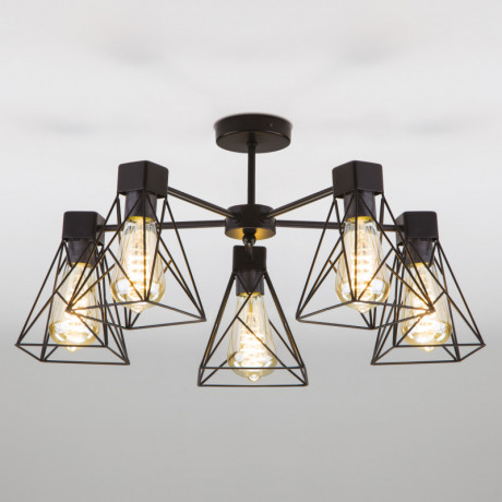 Люстра на штанге Eurosvet 70107/5 черный