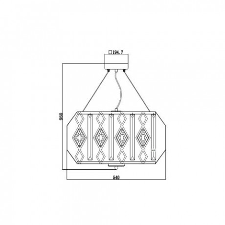 Подвесная люстра Vele Luce VL2181P08