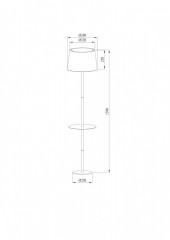 Торшер ARTE Lamp A2102PN-1WH