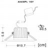 Встраиваемый светильник ARTE Lamp A5438PL-1GY