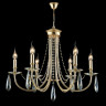 Подвесная люстра Crystal Lux VICTORIA SP6 GOLD/AMBER