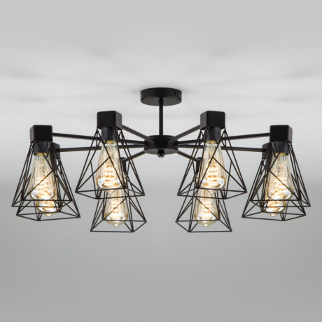 Люстра на штанге Eurosvet 70107/8 черный