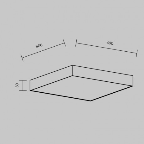 Накладной светильник Maytoni Technical C032CL-45W4K-SQ-W