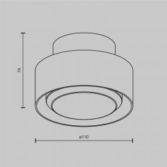 Накладной светильник Maytoni Technical C092CL-GX53-W