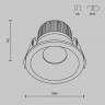 Влагозащищенный светильник Maytoni Technical DL034-01-06W3K-D-B