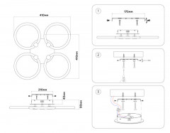 Накладная люстра Ambrella Light FA3808